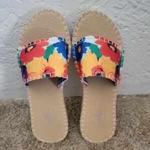 Sea Star Frances Valentine Cabana Slides Size 7